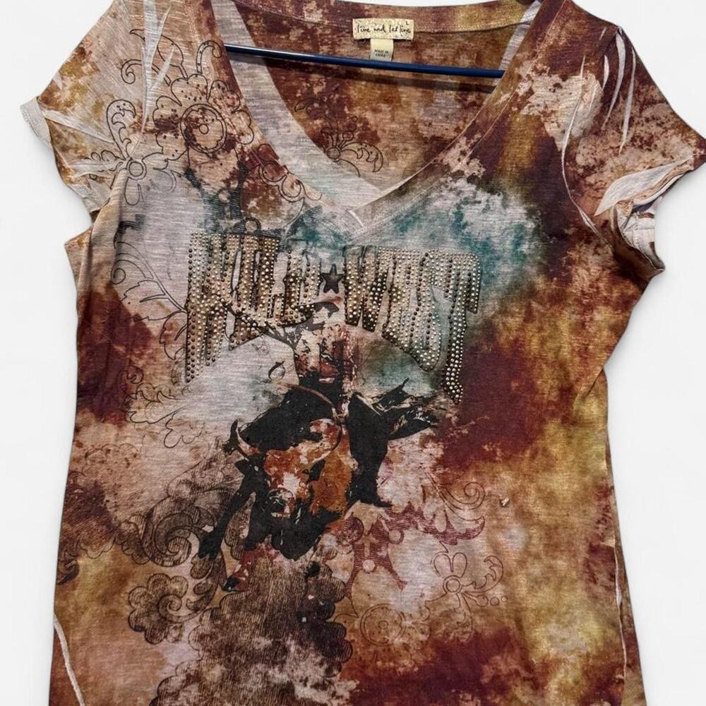 Live and Let Live Wild West tee large